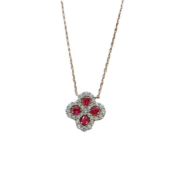 Ruby Square Jewelry Set