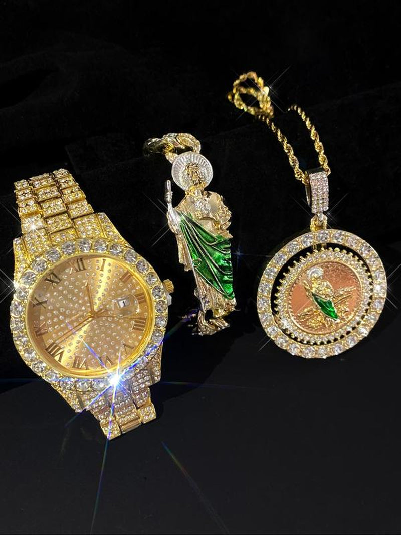 St Jude Necklace, Bracelet and Watch Gift Set