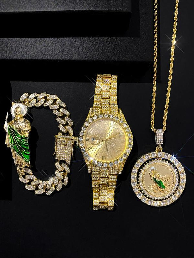 St Jude Necklace, Bracelet and Watch Gift Set