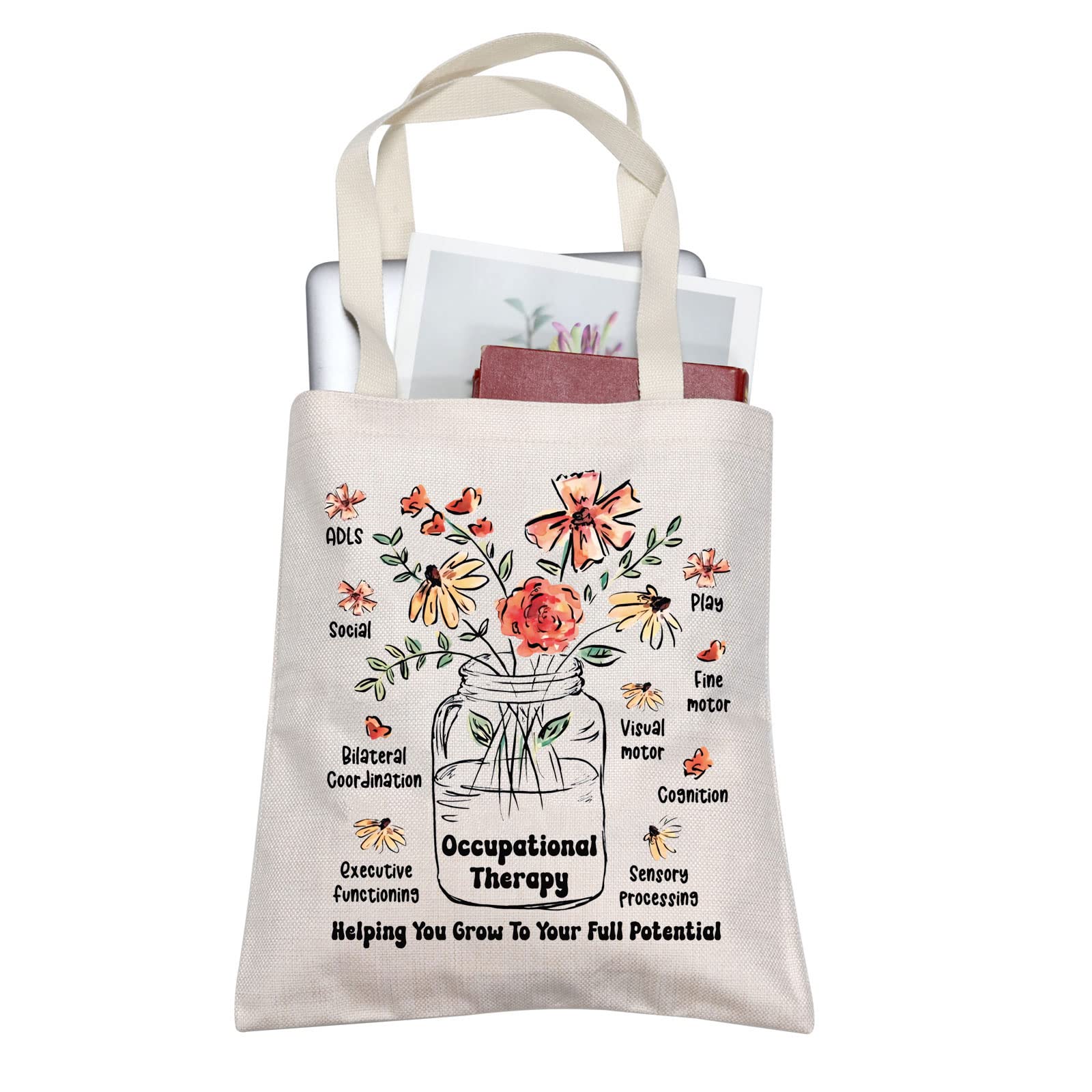 SLP Speech Therapy Canvas Tote
