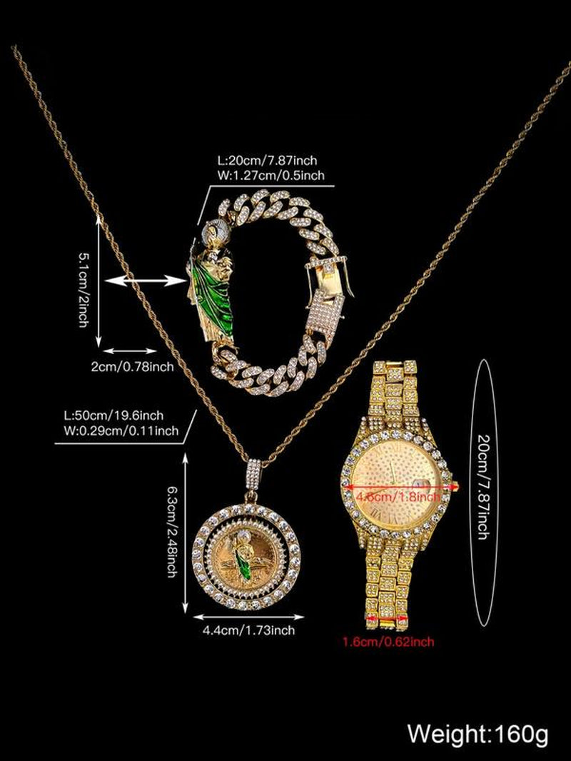 St Jude Necklace, Bracelet and Watch Gift Set