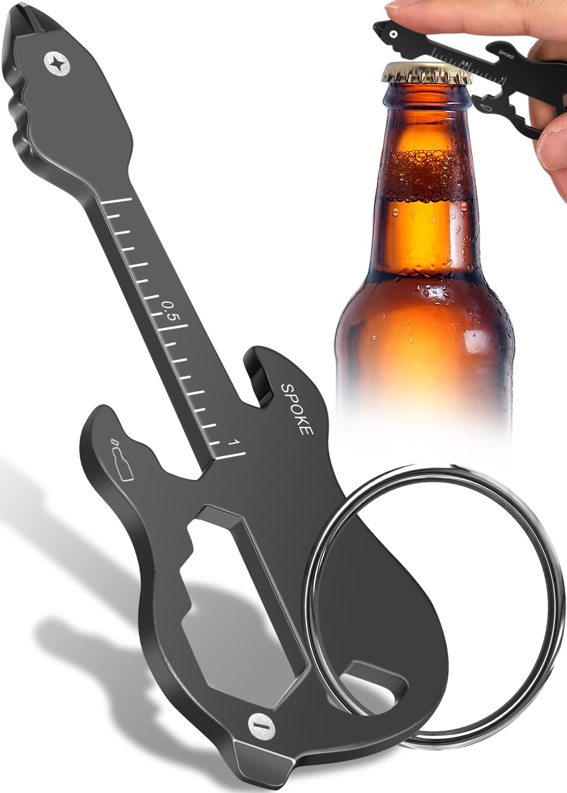 Rockstar Keychain Multitool with Bottle Opener