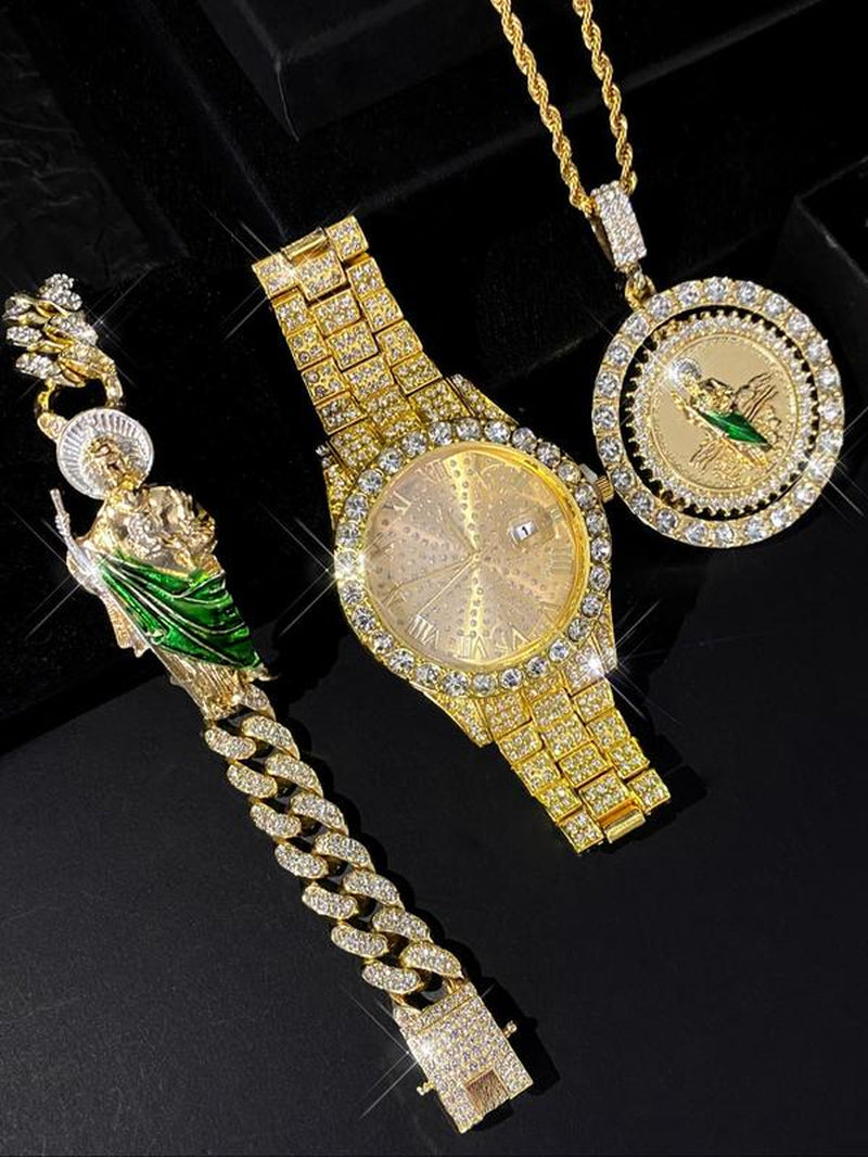 St Jude Necklace, Bracelet and Watch Gift Set