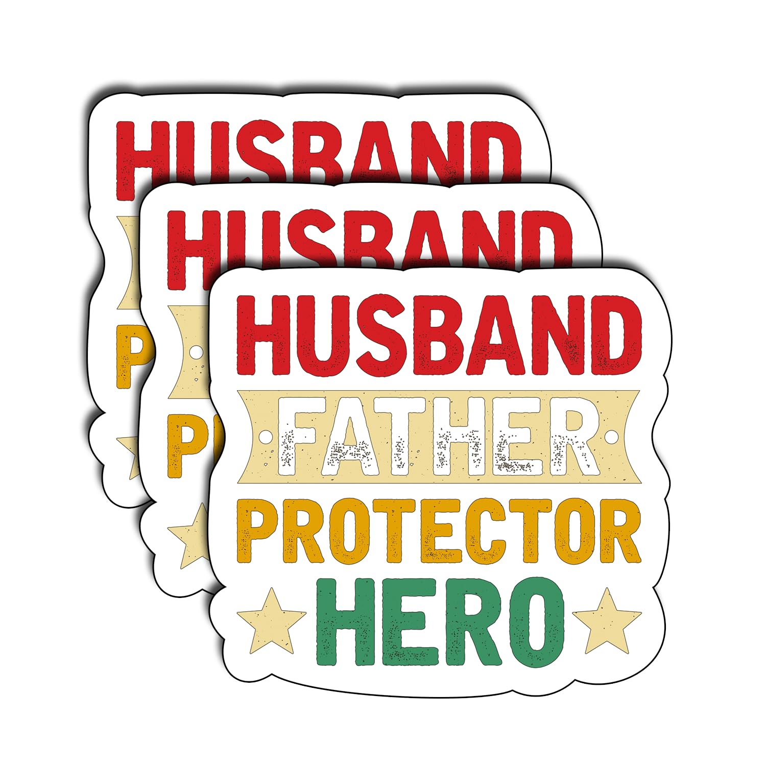 3-Pack Heroic Dad Vinyl Stickers