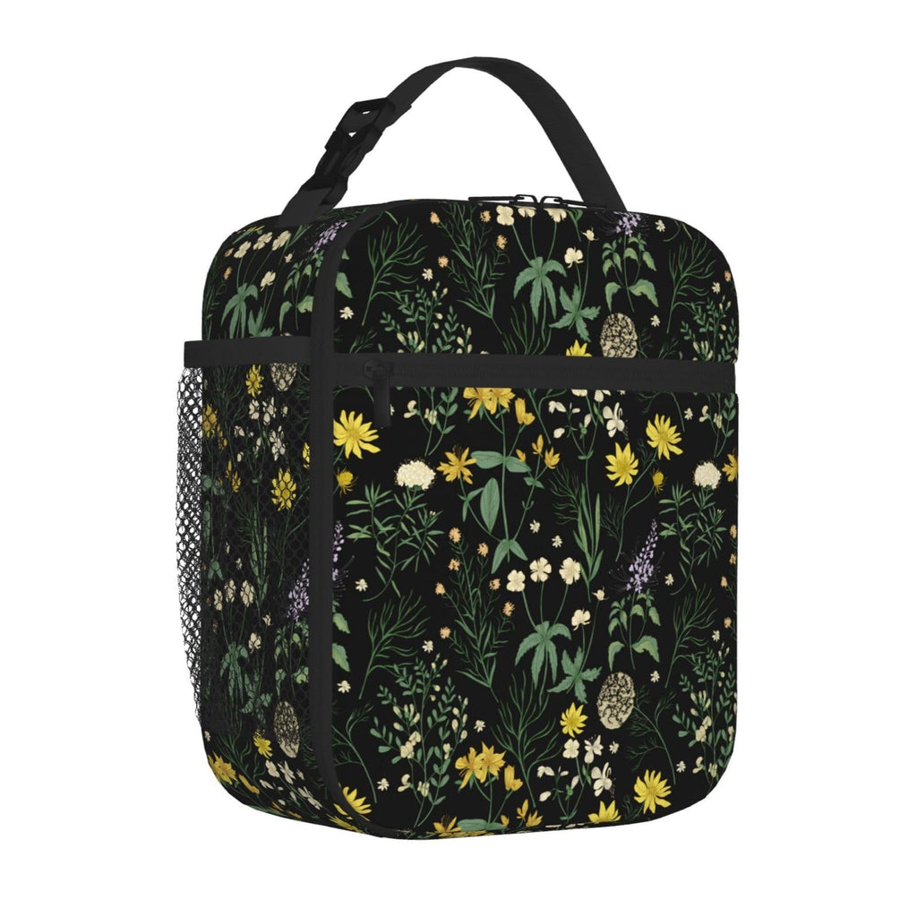 Elegant Flower Leakproof Lunch Bag Large Capacity Lunchbox Insulated Reusable Lunch Tote Bags Cooler Lunch Container For Work/Office/Picnic/Travel