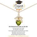 Grad Cap Heart Pendant Grad Gift