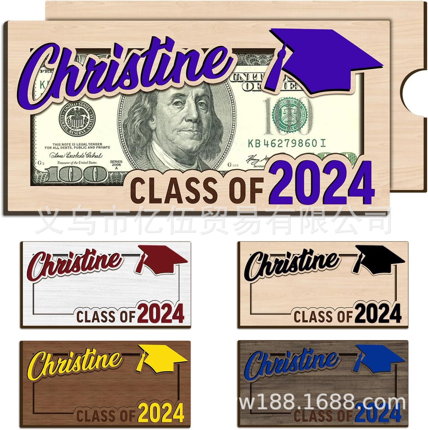 Personalized Graduation Money Holder Wallet Gift