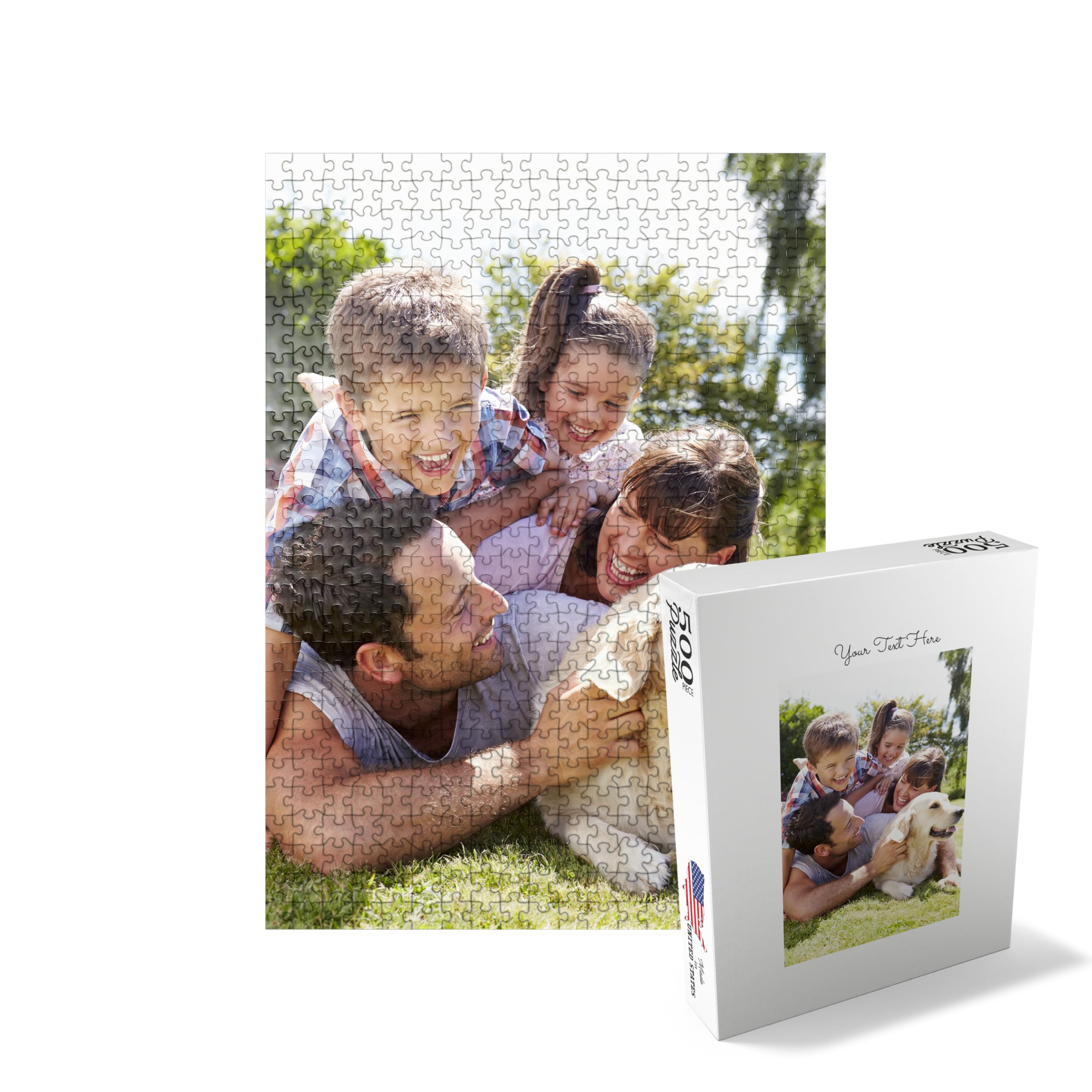 MyPuzzle Custom Photo Puzzle - Personalized Jigsaw Puzzle Made from Your Own Picture Ideal Gift for Birthdays Mothers Day Valentines Day & Weddings - 500 Pieces (Portrait/Vertical)