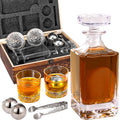Lion Crest Whiskey Decanter and Glasses Set