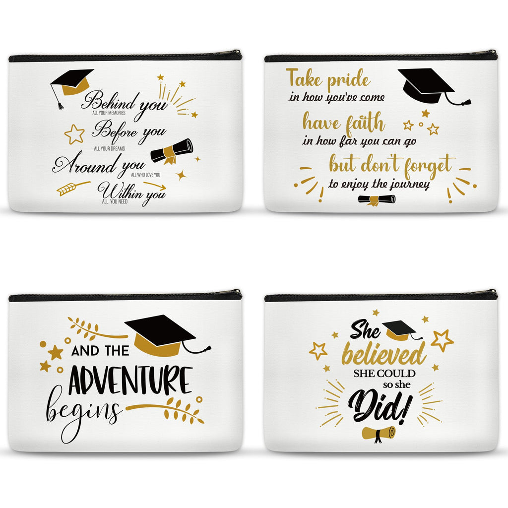 Grad Essentials Cosmetic Bag - 4 Pc Set for Women
