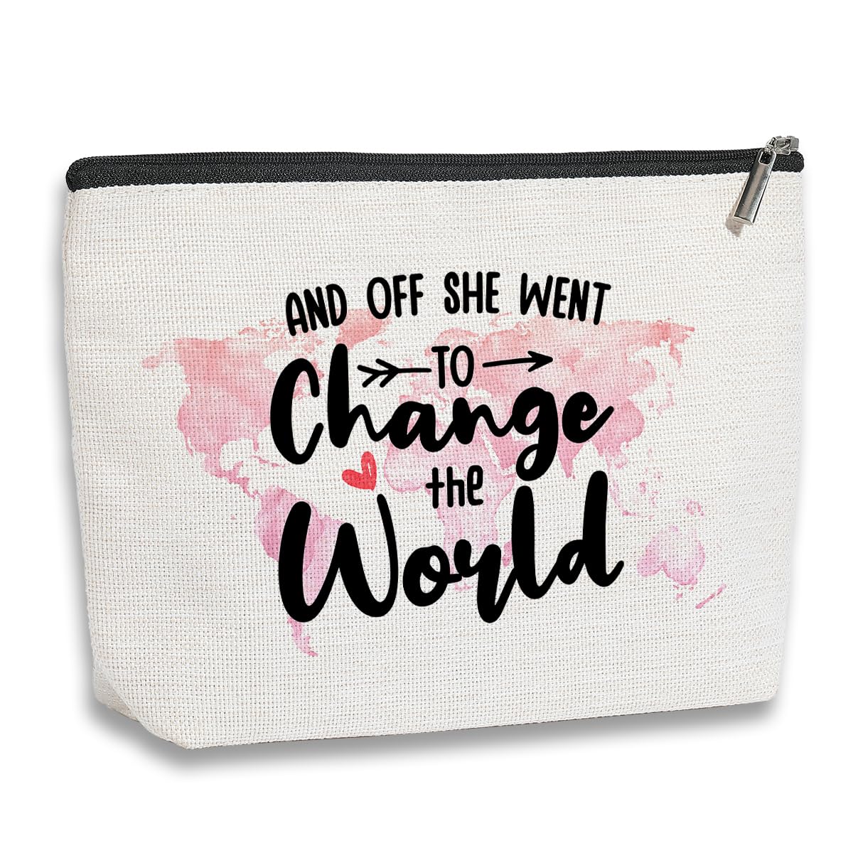 Graduation Gift for Women World Map Makeup Bag