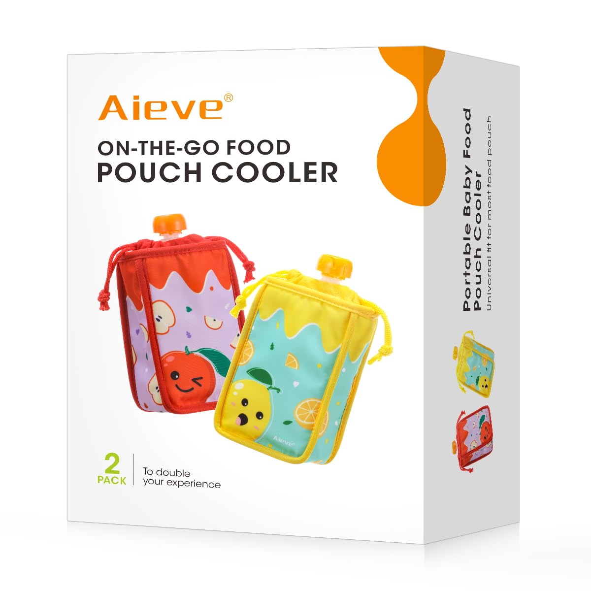 Aieve Dual Pack Insulated Food Pouch Carrier