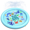 Peteast Ocean Splash Pad 67in - Durable Dog & Kids Water Play Mat