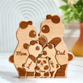 Personalized Wooden Panda Puzzle with 2-8 Family Name We are One Custom Family Member Names Puzzle Home Gifts Ideal Gift for Mothers Day Father’s Day House Warming Decor Unique Gift for Mom Dad