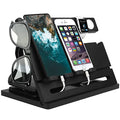 Bamboo Dual Phone and Watch Dock - Eco-Friendly Organizer